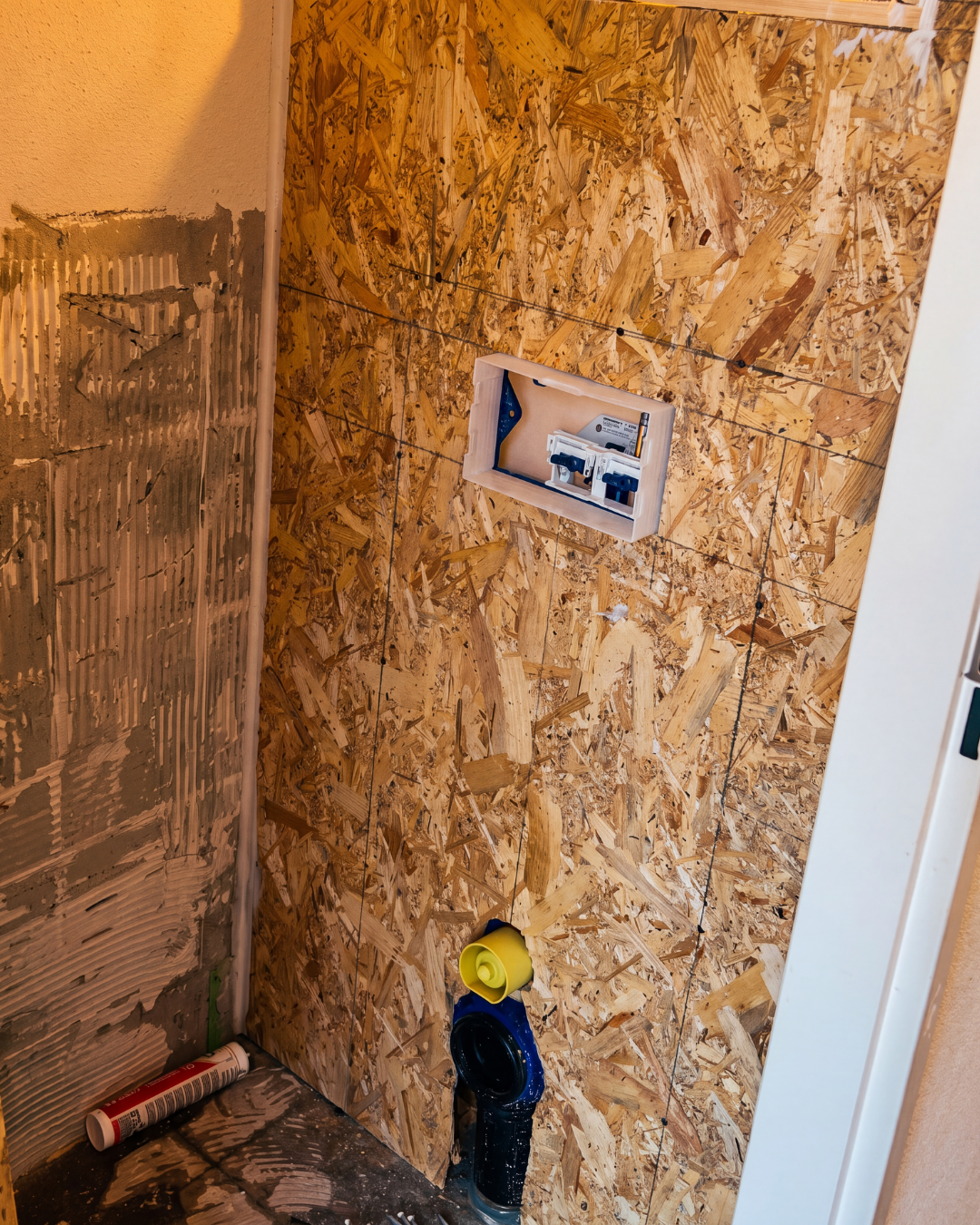 Technische installatie tijdens renovatie